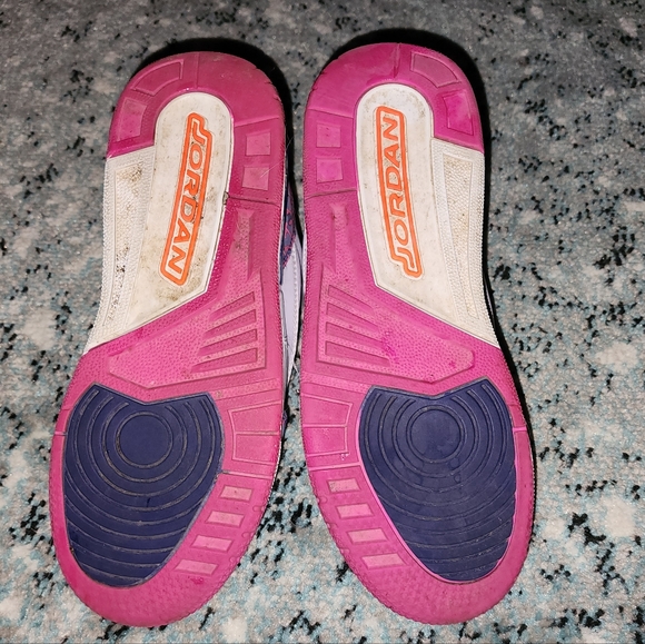 Jordan 3 Barley Grape Retro GS - Picture 5 of 8